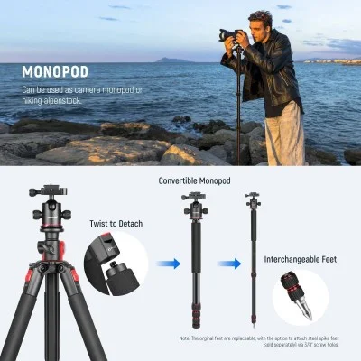 Neewer MULTIFUNCTIONAL ALUMINIUM TRIPOD（I） _ black